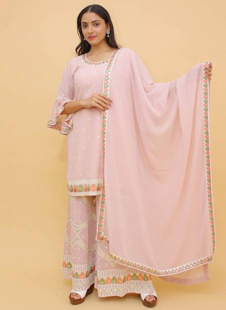 Peach Colour ARYA 20 Latest Designer Party Wear Fancy Heavy Georgette Salwar Suits Collection 9218